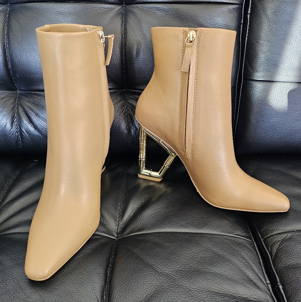 Cult Gaia Beige Booties